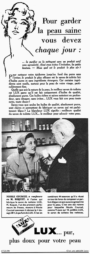 Publicité Lux 1955