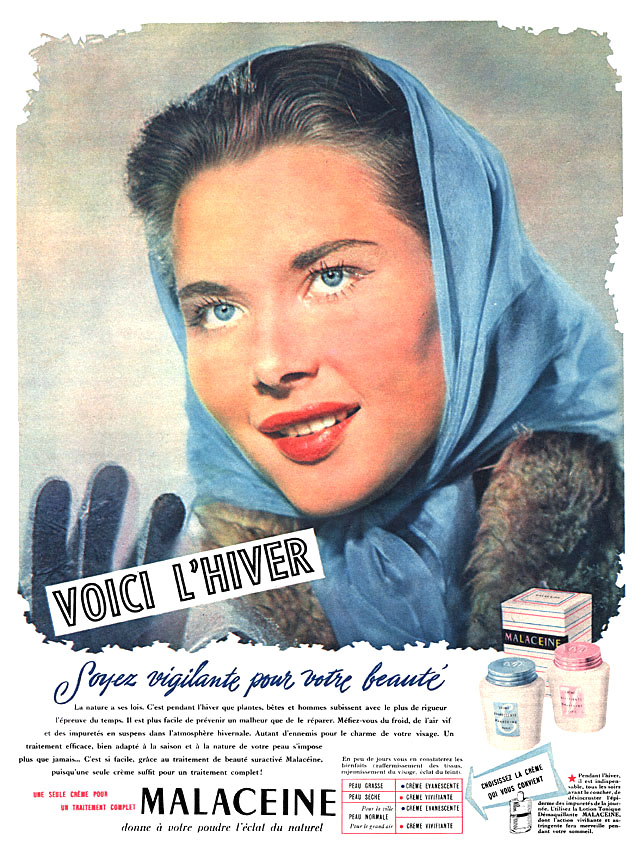 Publicité Malaceine 1951