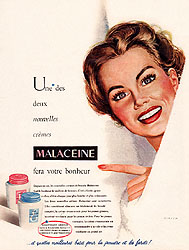 Publicit Malaceine 1952