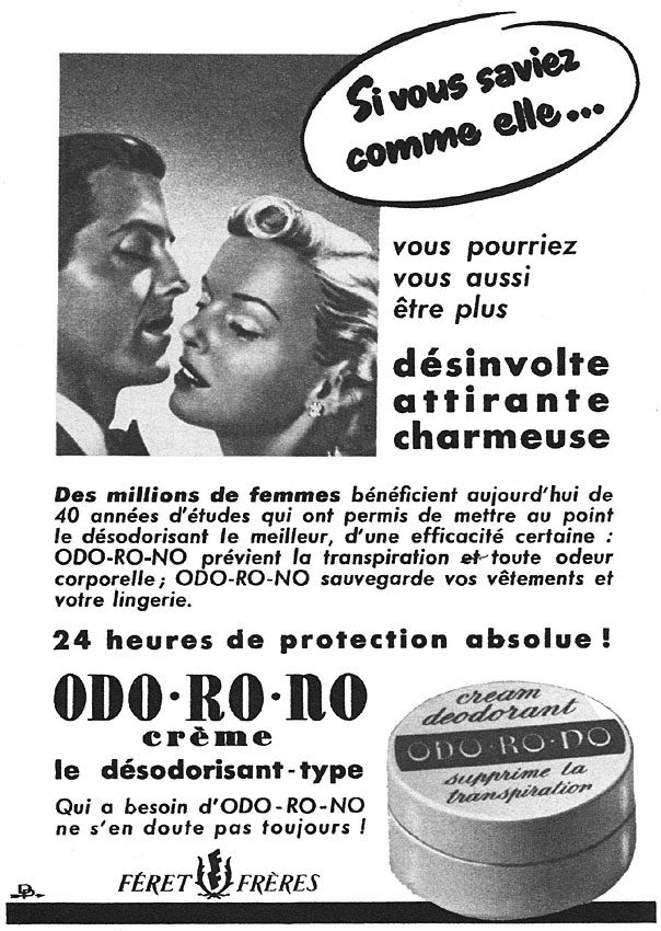 Publicité Odorono 1951