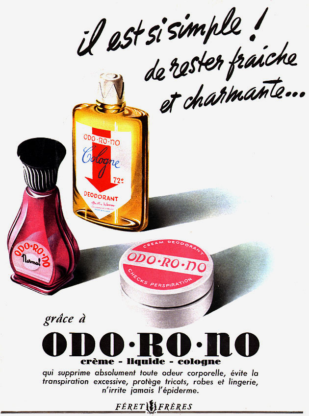 Publicité Odorono 1950