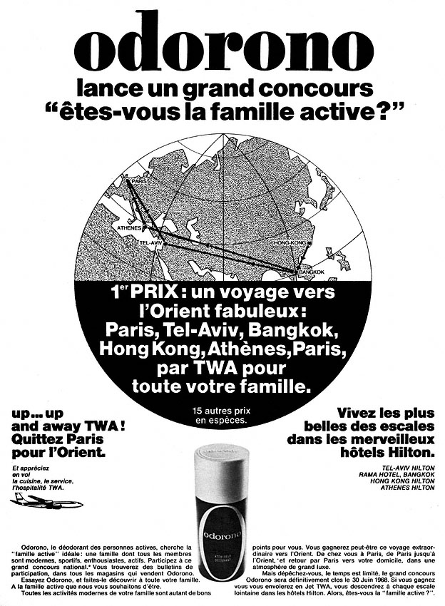 Publicité Odorono 1968