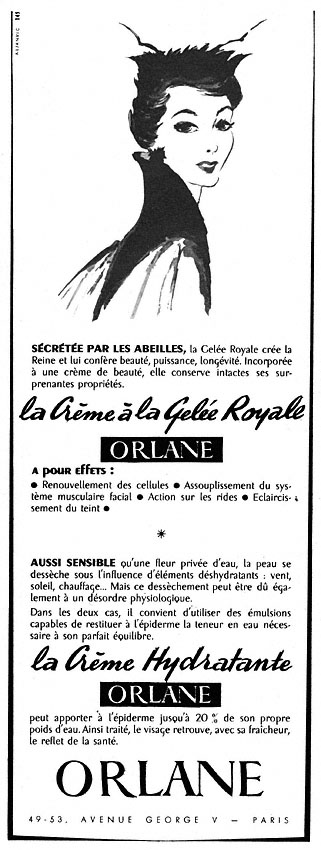 Publicité Orlane 1955