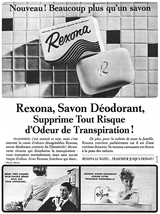 Publicité Rexona 1964