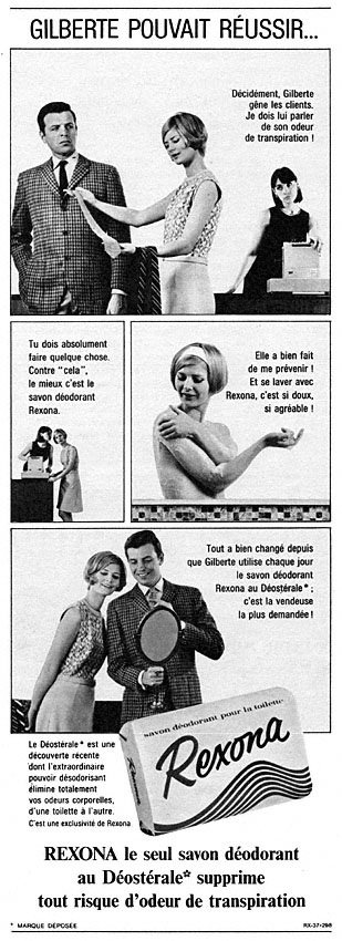 Publicité Rexona 1966