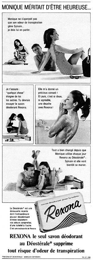Publicité Rexona 1966