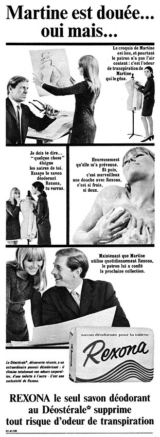 Publicité Rexona 1967