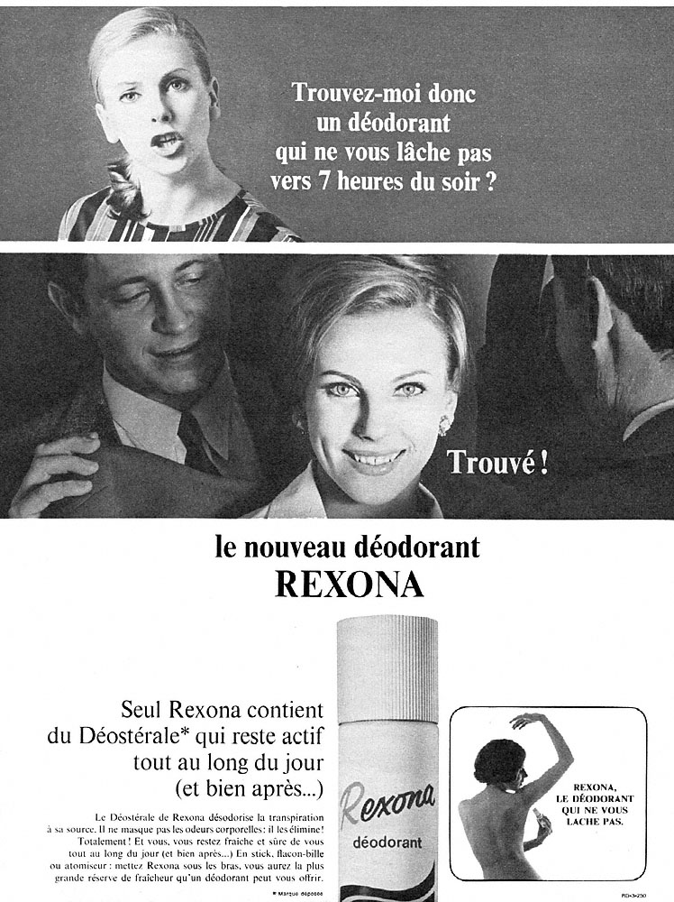 Publicit� Rexona 1967
