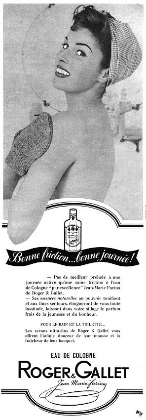 Publicité Roger & Gallet 1955