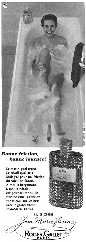 Publicité Roger & Gallet 1956