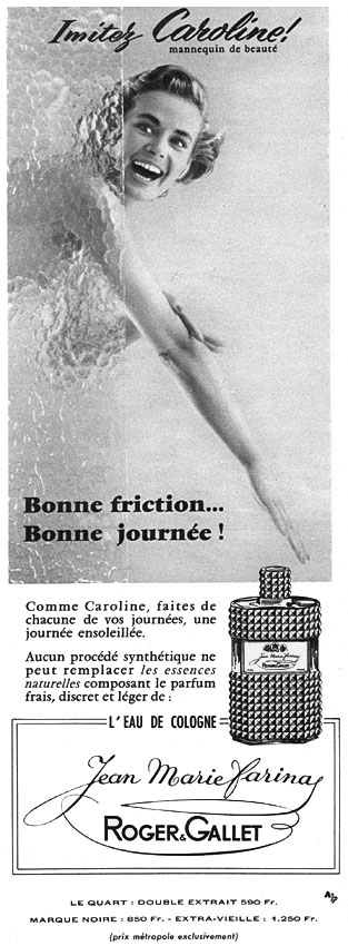 Publicité Roger & Gallet 1957