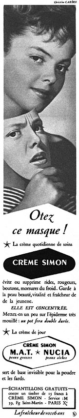 Publicité Simon 1952