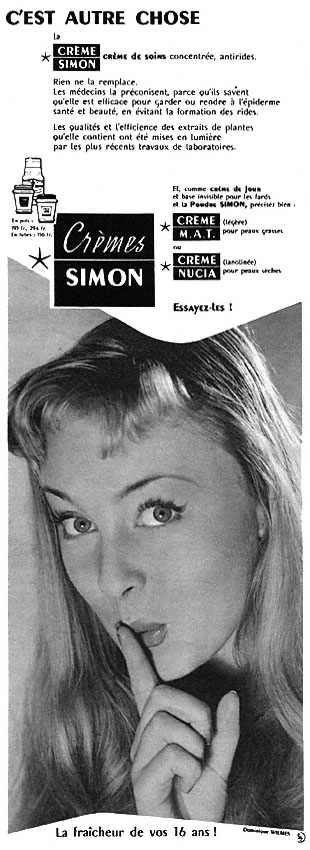 Publicité Simon 1953