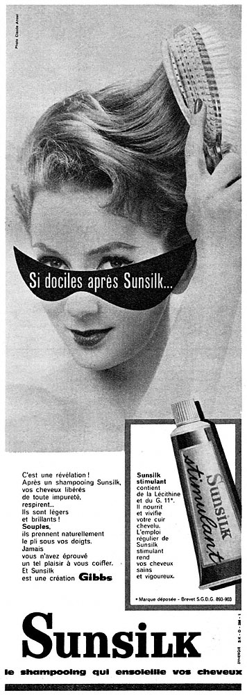 Publicité Sunsilk 1960