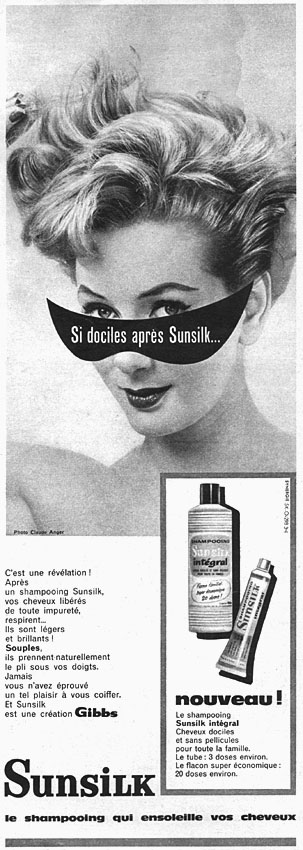 Publicité Sunsilk 1960