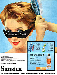Publicité Sunsilk 1960