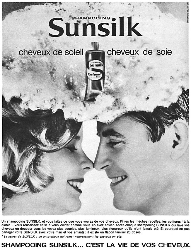 Publicité Sunsilk 1963
