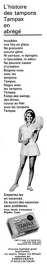 Publicité Tampax 1967