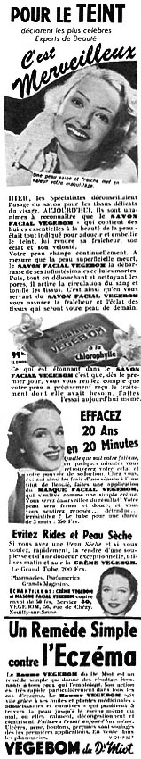 Publicité Vegebom 1953