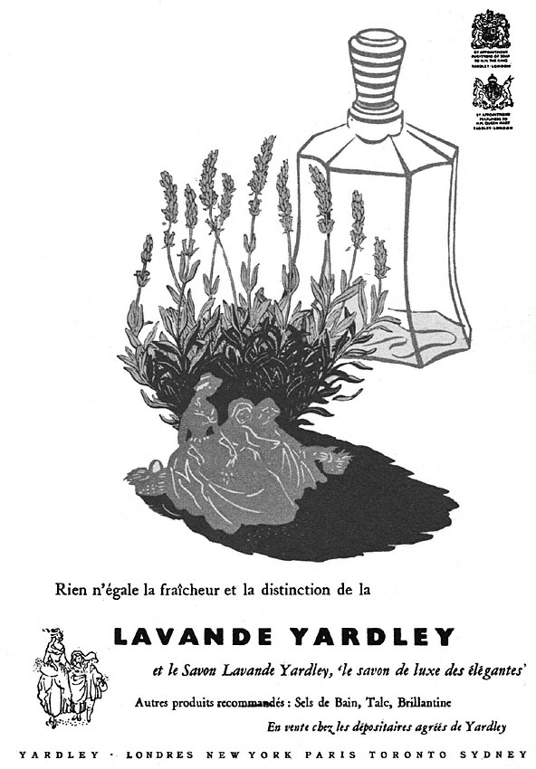 Publicité Yardley 1951