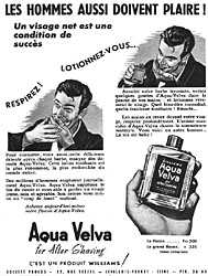 Publicit Aqua Velva 1951