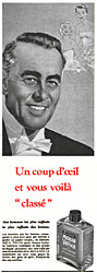 Publicité Aqua Velva 1955