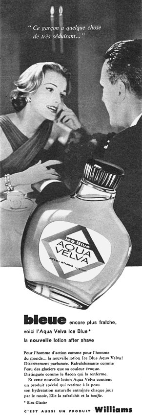 Publicité Aqua Velva 1958