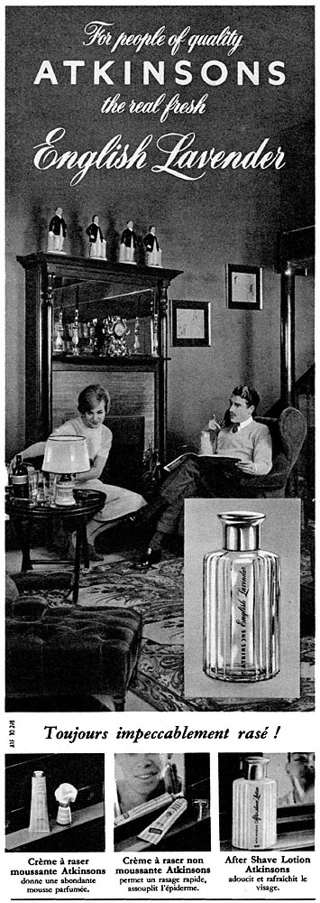 Publicité Atkinsons 1958