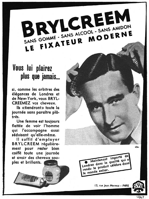 Publicité Brylcreem 1951