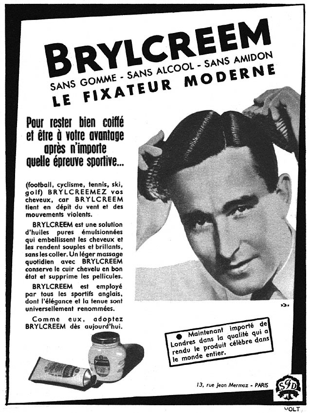 Publicité Brylcreem 1952