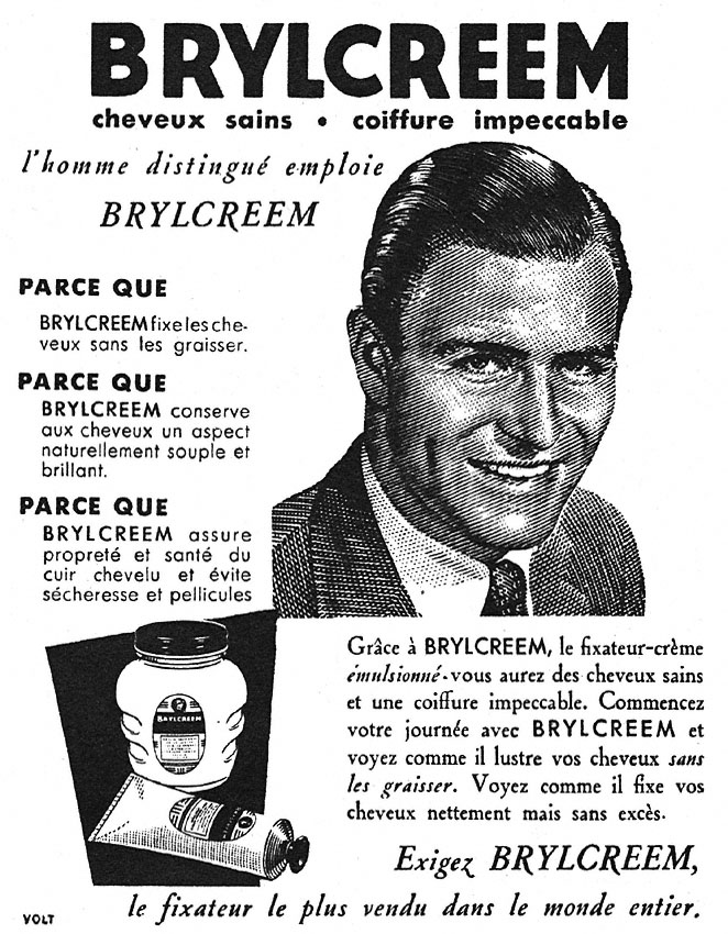 Publicité Brylcreem 1954
