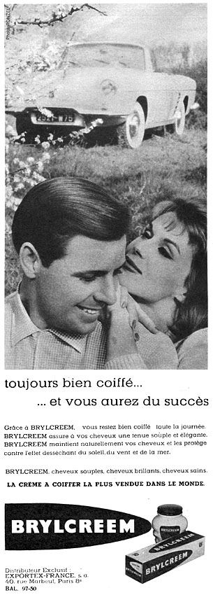 Publicité Brylcreem 1960