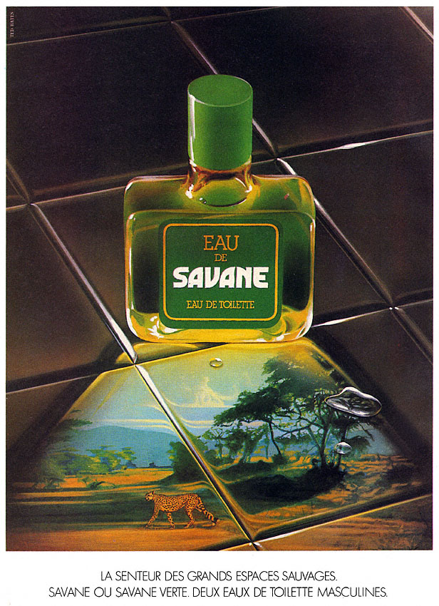 Publicité Eau de Savane 1978