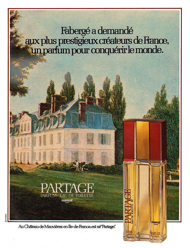 Publicité Faberg 1979