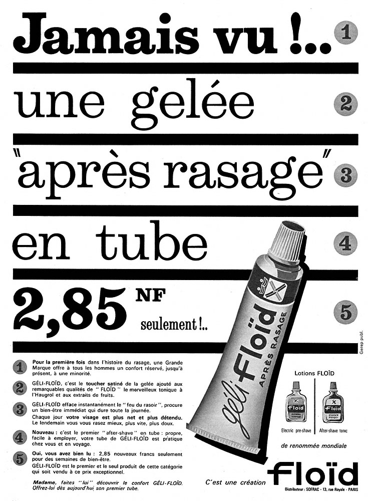 Publicité Floid 1962