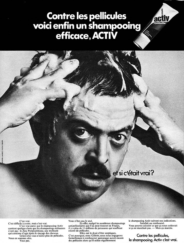 Publicit� Gilette 1969