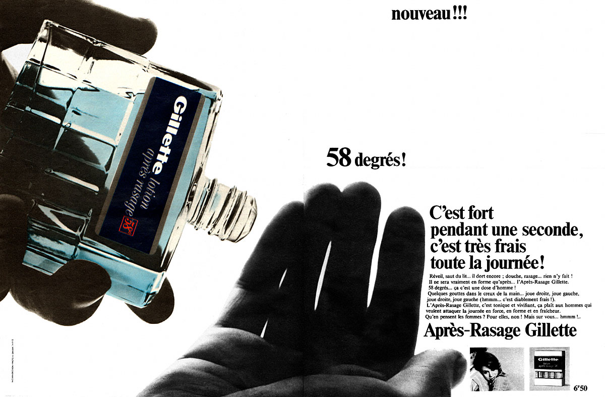 Publicit� Gilette 1966