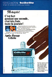 Publicit Gilette 1967