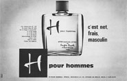 Publicit H pour Hommes 1963