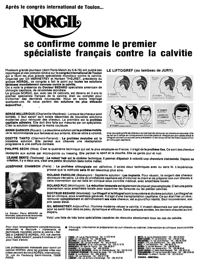 Publicité Norgil 1978
