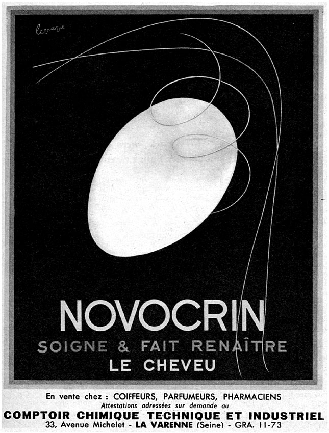 Publicité Novocrin 1954