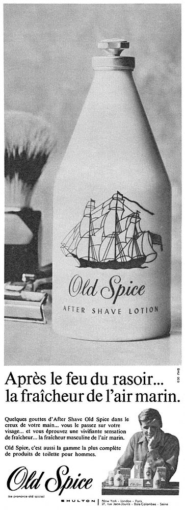 Publicit� Old Spice 1965