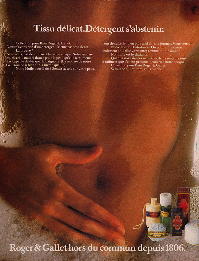 Publicité Roger & Gallet 1979