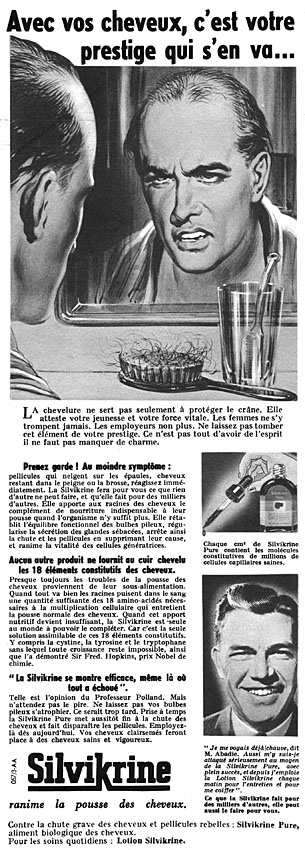 Publicité Silvikrine 1956