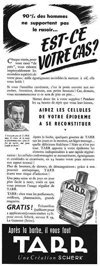 Publicité Tarr 1950