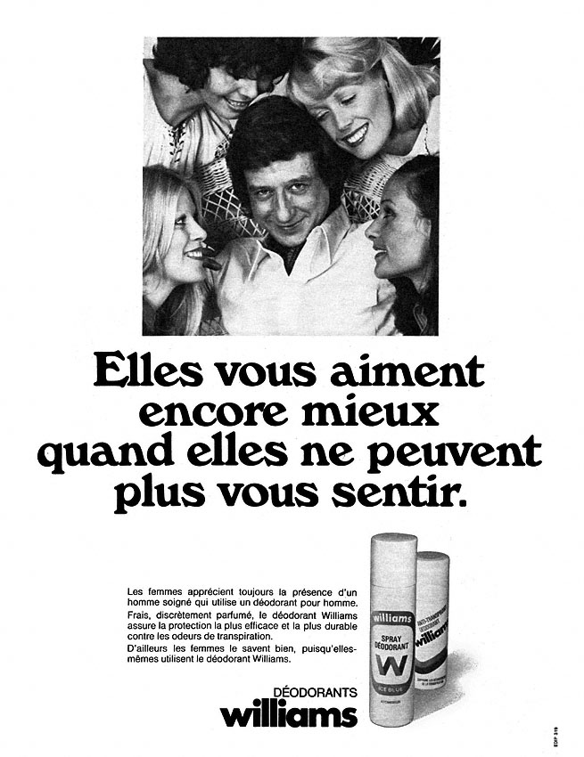 Publicité Williams 1972