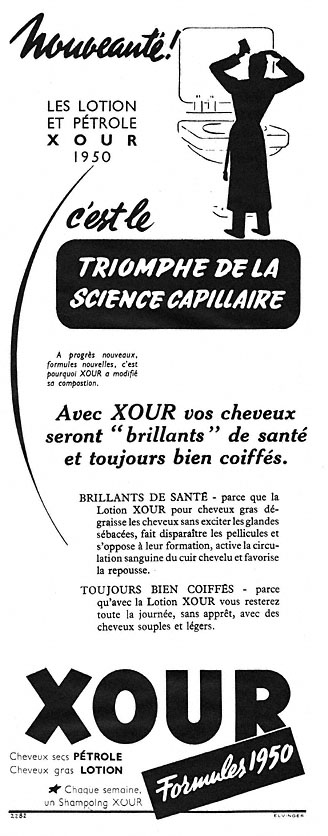 Publicité Xour 1950