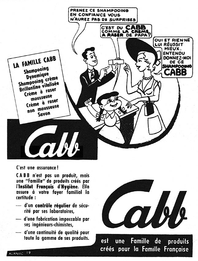 Publicité Cabb 1951