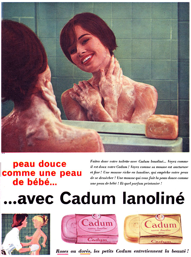 Publicité Cadum 1959