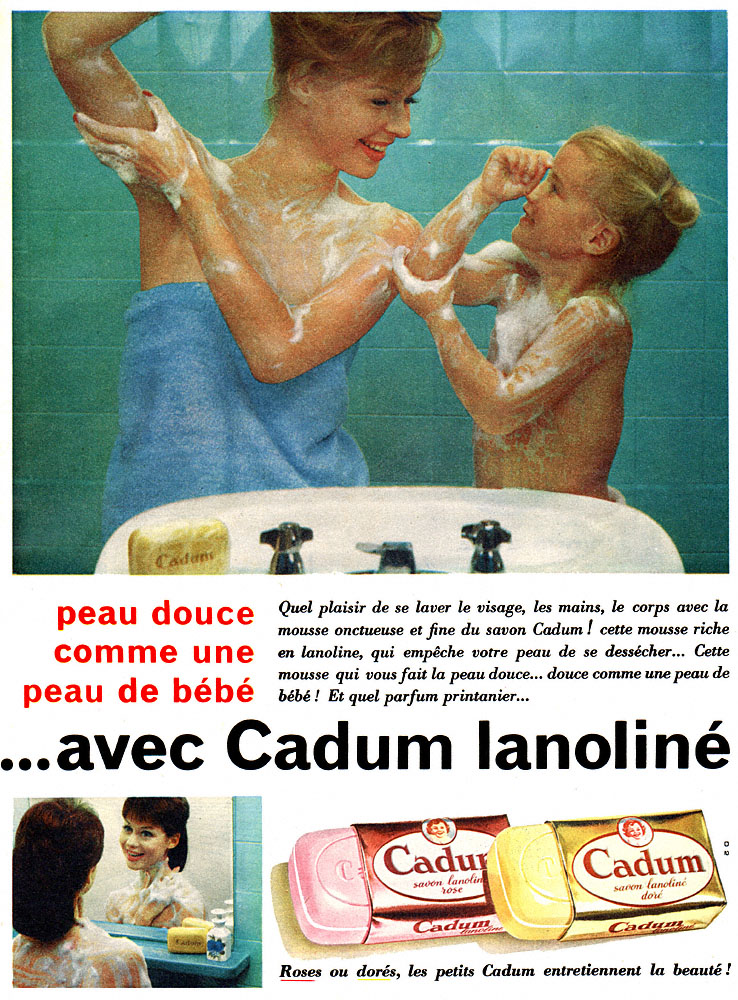 Publicité Cadum 1960